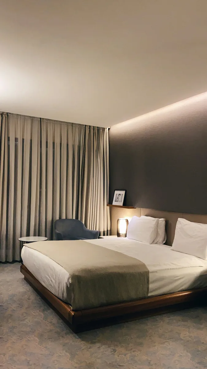Comfortable contemporary hotel room